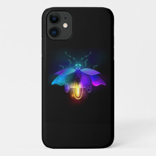 Neon Firefly on black Case-Mate iPhone Case