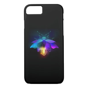 Neon Firefly on black Case-Mate iPhone Case