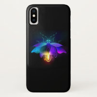 Neon Firefly on black