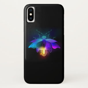 Neon Firefly on black Case-Mate iPhone Case