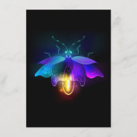 Neon Firefly on black