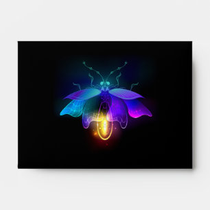 Neon Firefly on black Envelope