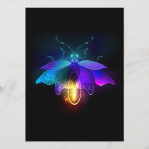 Neon Firefly on black Menu