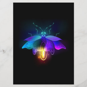 Neon Firefly on black Menu