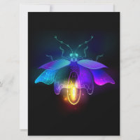 Neon Firefly on black