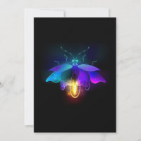 Neon Firefly on black