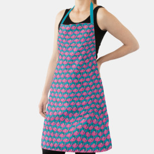 Neon Flamingos 2 Apron