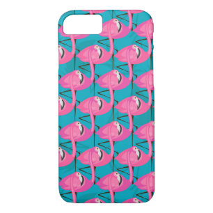 Neon Flamingos Two Case-Mate iPhone Case