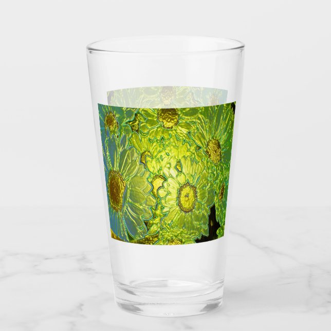 Neon Floral #3 Glass (Front)