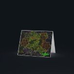 Neon Flower Whatever Holiday Card<br><div class="desc">Good for any occasion; says "Happy Whatever". Digital art ©Goldchick</div>