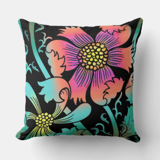 Neon Flowers Cushion