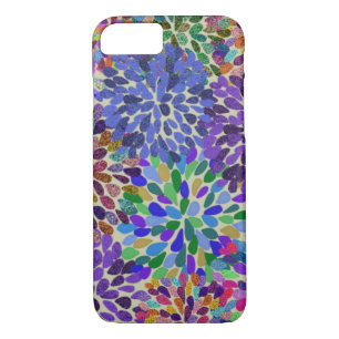 Neon Flowers iPhone case