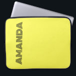 neon Fluorescent yellow lemon bright colour Laptop Sleeve<br><div class="desc">neon Fluorescent yellow lemon bright colourful summer pure clear colour</div>