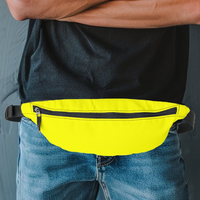 Neon Fluorescent Yellow Retro Bum Bags (Creator Uploaded)