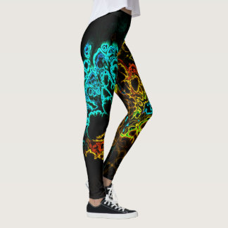 Neon Fractal 3 Leggings