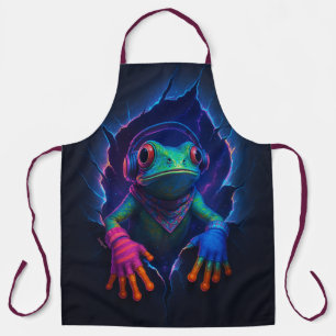 Neon Frog - Colorful Kitchen Apron