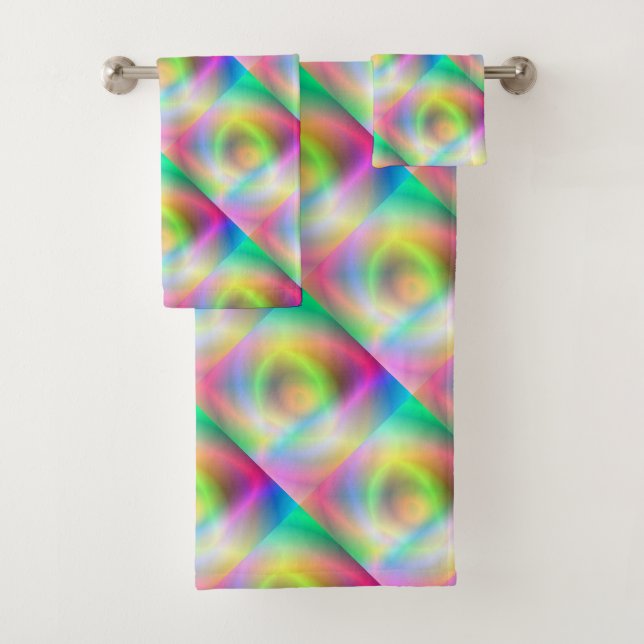 Neon Fun Bath Towel Set (Insitu)