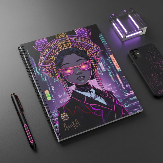 Neon Future Personalised ID1028 Notebook (Creator Uploaded)