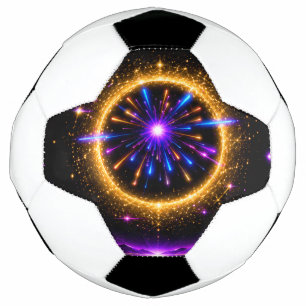 Neon Galaxy Compact Mirror Soccer Ball