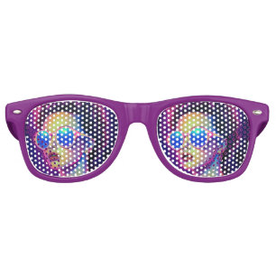 Neon Galaxy Glamour Retro Sunglasses
