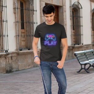 Neon Game Controller  T-Shirt