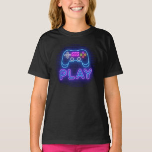 Neon Gamers Controller  T-Shirt