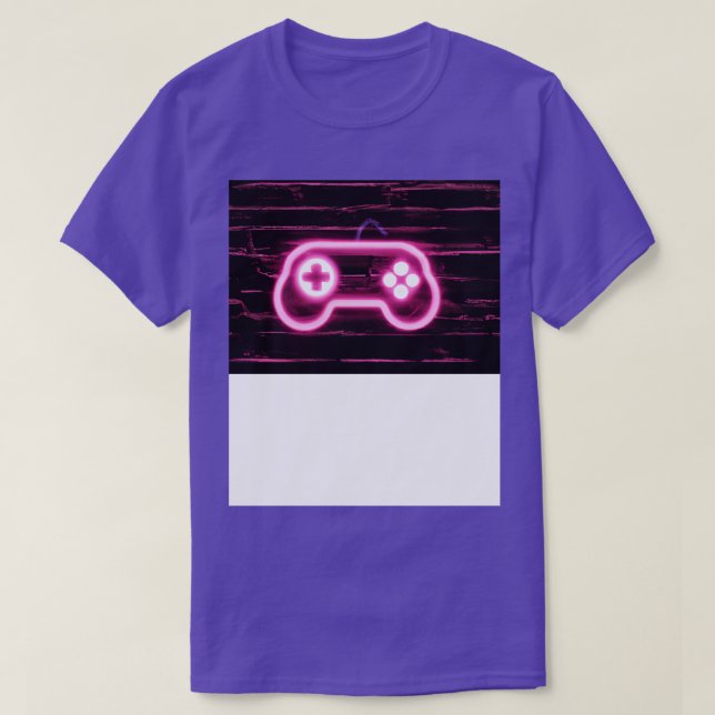 Neon Gaming Controller for 3 T-Shirt (Design Front)