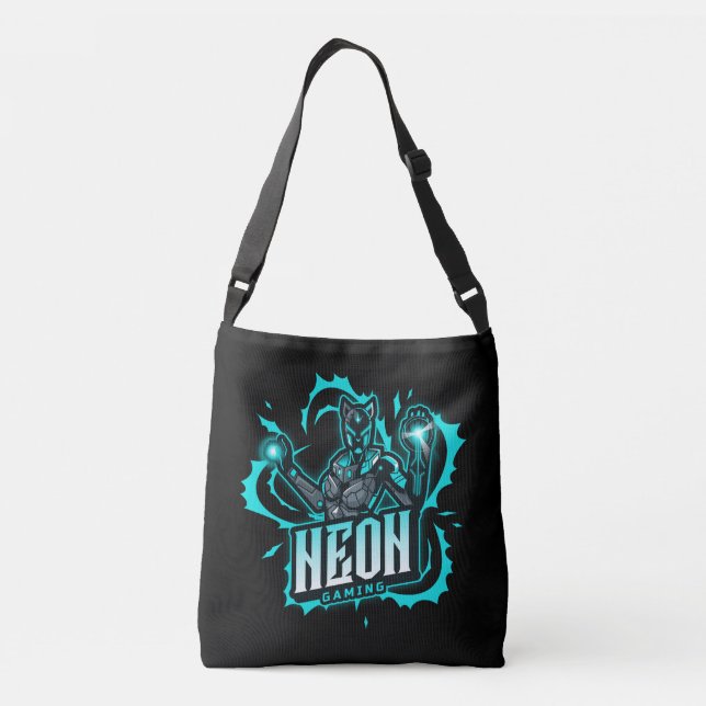 Neon Gaming  Crossbody Bag (Back)