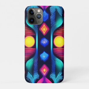 Neon Geometric Mandala Art Case-Mate iPhone Case