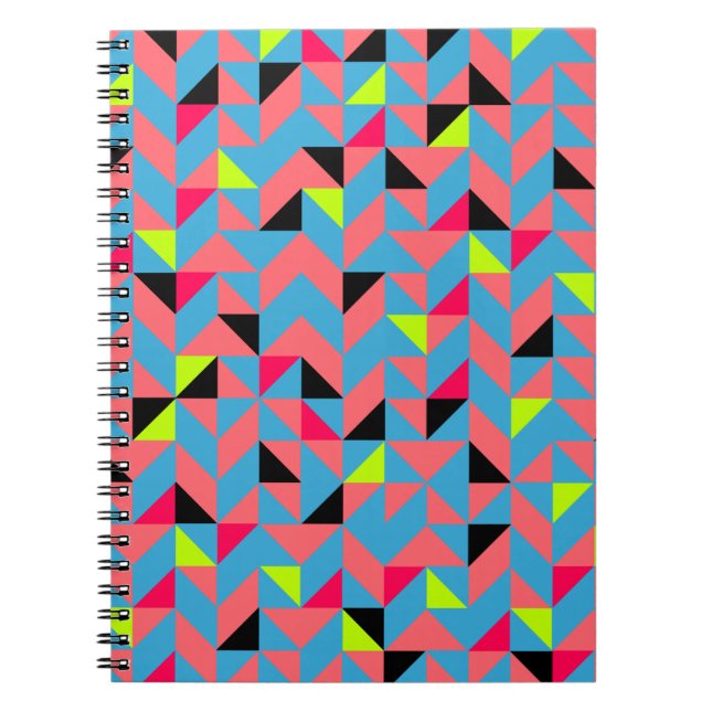 Neon Geometry Notebook (Front)