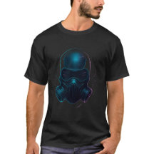 Neon Ghost Protocol  Cyberpunk Face Mask Art 