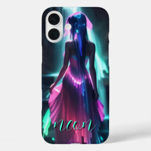Neon Girl Monogrammed Case- Mate iPhone 16 Plus Case