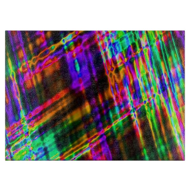 Neon Glass Cutting Board (Front)