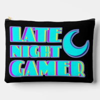 Neon Glitch Gamer Pouch | Synthwave Tech