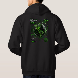 Neon Globe Future Code Hoodie