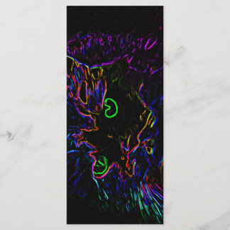 Neon Glow Cat Bookmark Menu