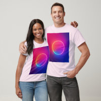 Neon Glow Circle Abstract Art
