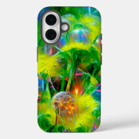 Neon Glow Dandelions in Dream Garden