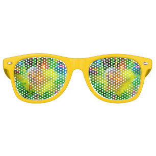Neon Glow Dandelions in Dream Garden Retro Sunglasses