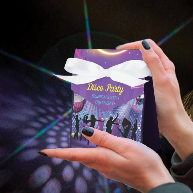 Neon Glow Disco Dance Birthday Party Favour Box (Creator Uploaded)