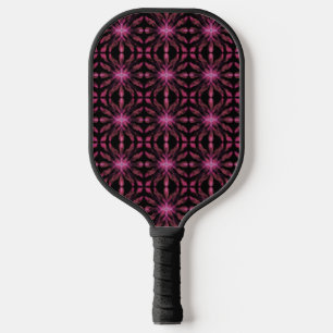Neon Glow Light Sticks Abstract Pattern Design Pickleball Paddle