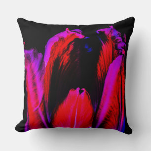 Neon Glow Tulip Cushion