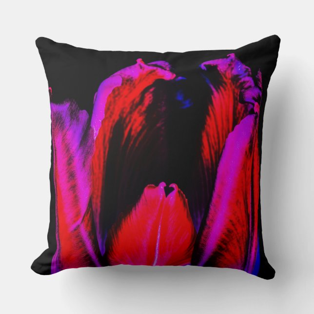 Neon Glow Tulip Cushion (Front)