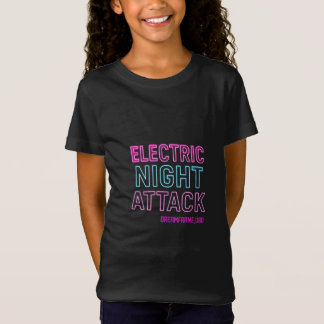 Neon Glow Typography Print | Retro Futuristic Room T-Shirt