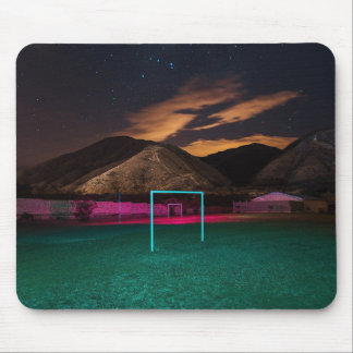 Neon Glow Under the Stars Mouse Pad