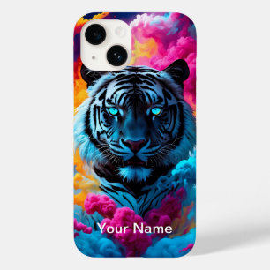 Neon Glowing Tiger mystical and ethereal Case-Mate iPhone 14 Case