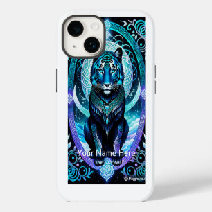 Neon Glowing Tiger mystical and ethereal iPhone 14 Case