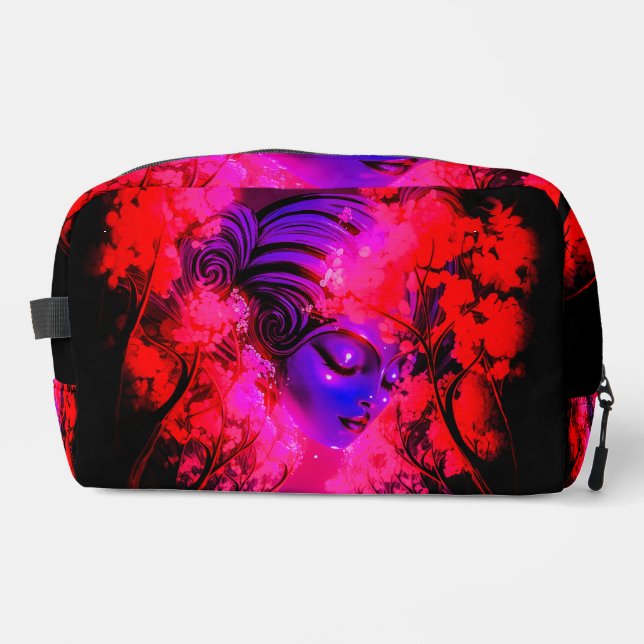 Neon Goddess in Enchanted Forest Dopp Kit (Front)