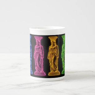 Neon Goddess statue fun Bone China Mug