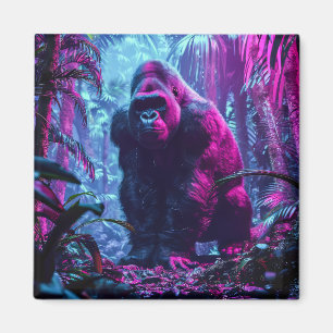 Neon Gorilla Magnet